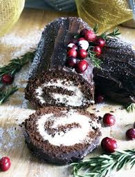 How To Make Yule Log Cake Buche De Noel Recipe In 2020 Yule Log Cake Log Cake Buche De Noel
