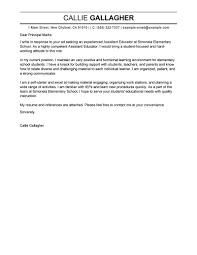 Most teaching opportunities have unique certification and training needs. Best Assistant Educator Cover Letter Examples Livecareer