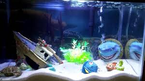 That's all the fish in the fish tank on finding nemo. Finding Nemo Themed Aquarium Fish Tank Fish Tank Themes Spongebob Fish Tank Cool Fish Tanks