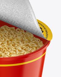 Download Glossy Noodle Cup Mockup In Cup Bowl Mockups On Yellow Images Object Mockups PSD Mockup Templates