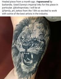 The imperial order of the lion and the sun was instituted by fat'h ali shah of the qajar dynasty in 1808 to honour foreign officials (later extended to persians) who had rendered distinguished services to persia. Butlertattoos On Twitter Healed Lion Tattoo From Butler Sponsored By Barberdts Tattootime Tattoofamily Inked