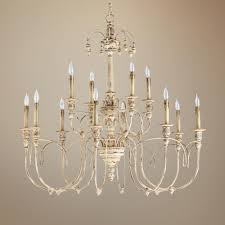 Quorum Salento 12 Light 39 Wide Parisian White Chandelier U6570 Lamps Plus White Chandelier Chandelier Chandelier In Living Room