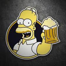 Homer simpson con cerveza