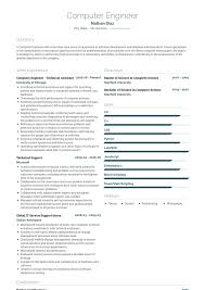 Tips for listing your education, certifications, and skills for new grad software engineer jobs. Computer Engineer Resume Samples And Templates Visualcv