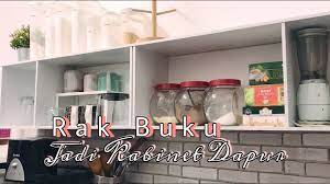 Kosnya lebih murah, cuma memerlukan sedikit yang penting jimat. Cara Memasang Rak Buku Jadi Kabinet Dapur Terbuka Open Shelves Youtube