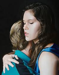 Intimacy with cell phones painting