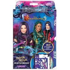Tsum tsum kingdom as told by emoji disney style movie trailers mickey shorts; Make It Real Disney Descendants 3 Fashion Design Sketchbook Disney Inspired Fashion Design Coloring Book For Girls Includes Evie Mal Uma Sketch Pages Stencils Stickers And Design Guide Buy Online
