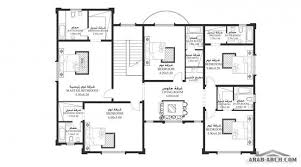 خرائط الفيلا Ns 05 غرف نوم 5 أبعاد المسكن 20 80 م عرض 20 80 م عمق Square House Plans House Floor Plans House Plans
