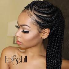 Naturally Cover Your Thinning Hairline Or Any Other Balding Areas With Edgefull African Braids Hairstyles Cornrow Hairstyles Feed In Braids Hairstyles
