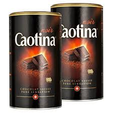 Caotina Noir Poudre De Cacao Avec Du Chocolat Noir Suisse Chocolat Chaud Lot De 2 2 X 500g Chocolat Noir Cacao En Poudre Chocolat Suisse