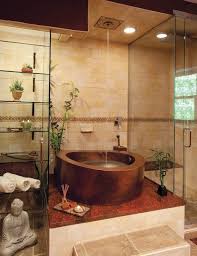 Si la salle de bains est déjà une pièce de la maison où le zen doit régner, on peut la rendre encore plus relaxante grâce à une décoration ou un aménagement particulier. 1001 Exemples Inspirants De La Salle De Bain Japonaise Baignoires Japonaises Le Decor Salles De Bain Spa Decor De Salle De Bain Zen