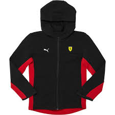 Scuderia Ferrari Boys Hooded Sweat Jacket Jr Puma Us Hoodies Men Style Mens Clothing Styles Tech Fleece Hoodie