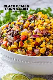 Black Bean And Corn Salad Recipe Cilantro Black Bean And Corn Salad Recipe Steak Side Dishes Corn Salads Healthy Side Dishes