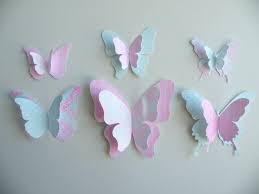 бабочки как украсить комнату на день рождения своими руками из бумаги Mnogoslojnye Babochki Na Stene Bumazhnoe Remeslo Bumazhnye Babochki Bumazhnye Cvetochnye Remesla