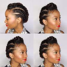 60 Easy And Showy Protective Hairstyles For Natural Hair Cheveux Naturels Coiffure Cheveux Naturels Cheveux Naturels Courts