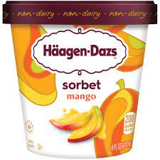 Raspberry sorbet, mango sorbet und macadamia nut brittle. Haagen Dazs Sorbet Mango 14 Fl Oz Cup Non Dairy Gluten Free Walmart Com Walmart Com