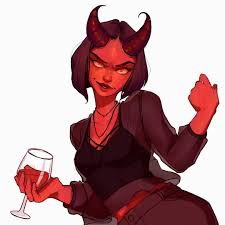 This Is Now A Female Version Of Damien Who Cackles Over A Nice Glass Of Pinot Noir Ipad Pro And Character Design Character Art Character Design Inspiration