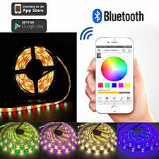 Toogod Smart Rgb Warm White Led Strip Light Kit Bluetooth App Controlled With Iphone Ios Androi App Control Led Strip Lighting Decorating With Christmas Lights