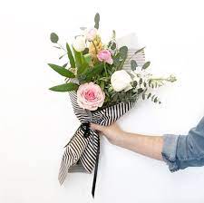 Choose from fresh flowers, plants, fruit baskets, gourmet gift baskets, fresh baked goods and more to find a present for anyone on your list, no matter what the occasion. Spring Stripes Wrapped Bouquet In Monrovia Ca Aquarela Gifts Flowers