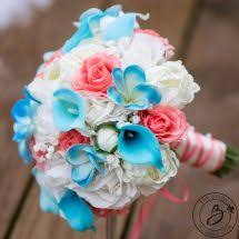 Our comprehensive and flexible coral beach wedding package looks after absolutely eveything. Coral Beach Wedding Bouquet With Shells And Starfish The Bridal Flower Silk And Real Touch Wedding Bouquets