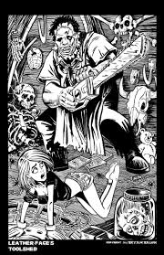 Leatherface S Toolshed Comic Art Scary Coloring Pages Horror Movie Art Art