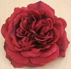 Red silk flowers for hair. Pin On Paper Flowers