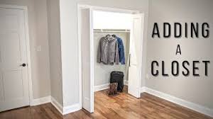 It should have a minimum depth of 4 feet from the door. How To Build A Closet Youtube