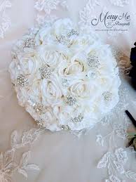 Gold rhinestone brooch wedding flowers bridal bouquets golden crystal bride holding bouquet bridesmaids bouquet satin roses with crystal diamond pearl decor ( dia:8.26inchh:10inch gold color w227q)…. Pin By Berel Design On 0 Wedding Bouquets Bling Wedding Bouquet White Rose Bridal Bouquet White Bridal Bouquet