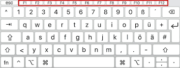 Nur es werden andere tasten mit einer doppelfunktion angesteuert, die farblich mit der fn taste übereinstimmen. Funktionstasten Diese Funktionen Haben Die F Tasten Auf Der Tastatur Ionos