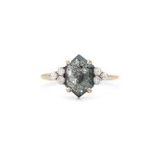 20 Salt And Pepper Diamond Engagement Rings For The Alternative Bride Alternative Engagement Rings Sapphire Engagement Ring Blue Blue Engagement Ring