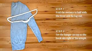 ニットが 型くずれ しない 正しいハンガーのかけ方 ニット 収納 セーター ハンガー セーターの収納