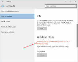 Fix Fingerprint Setup Greyed Out In Windows 10