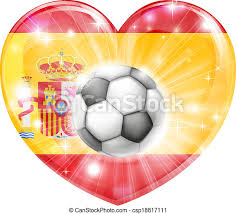 Hol dir das transparente spanien herz flagge symbol für deine grafikdesigns! Die Spanische Fussball Herzflagge Spanien Fussballball Flagge Liebt Herz Konzept Mit Der Spanischen Flagge In Herzform Und Canstock