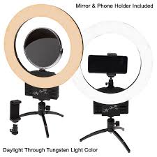 Selfie Starlite Mini Led W Tripod 12in Bi Color Dimmable Ringlight Fotodiox Inc Usa