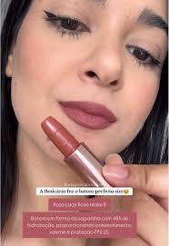 Batom Cremoso Rosa Lace da Boticário: A Make Perfeita