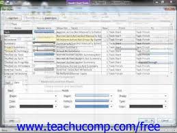 Project 2010 Tutorial Applying Bar Gantt Chart Styles Microsoft Training Lesson 7 3
