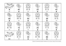 Hier findet ihr übungsblätter und kopiervorlagen zum kleinen 1x1 einmaleins. Domino 1x1 Einmaleins 1x1 Mathe Klasse 2 Grundschulmaterial De