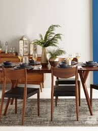 West Elm Mid Century 8 10 Seater Extending Dining Table Walnut In 2020 Mid Century Dining Table Expandable Dining Table Modern Dining Room Tables