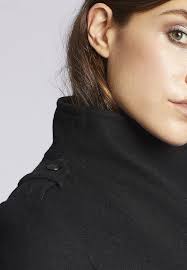 khujo Women's Davida Short Wool Coat with Epaulettes and Removable Waist  Belt, black : Amazon.de: Fashion