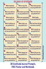 30 Day Gratitude Challenge 2019 With Free Gratitude Journal And Poster Gratitude Journal Prompts Gratitude Challenge Gratitude Prompts