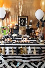 Black And Gold 40th Birthday Party Decorations Dessertbuffet Black Gold Artofit Adult Birthday Party Birthday Party Decorations 40th Birthday Parties