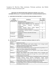 Contoh lembar validasi bahan ajar. Lembar Validasi Kisi Kisi Soal Jawabanku Id