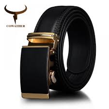 Automatic Ratchet Buckle Fashion Luxury Dress Belts For Men Waist 30 44 Leather Belts Leather Men Cow Leather