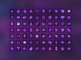 120 Purple Neon Ios 14 App Icon Pack Magenta Neon Aesthetic Etsy Ios Icon Wallpaper Iphone Neon App Icon