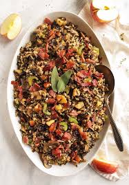 Wild rice and squash dressing. Wild Rice Mushroom Stuffing With Bacon Robust Recipes