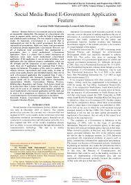 PDF) Social Media-Based E-Government Application Feature