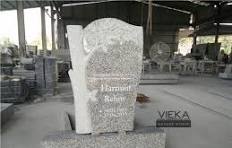 China White Granite Tombstone & Monument,Granite Gravestone & Headstone  with Tree