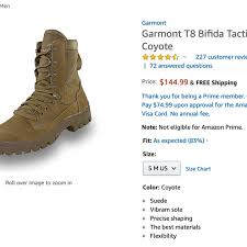 garmont t8 bifida tactical boot coyote