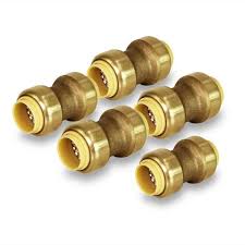 Radiant heating, pex plumbing and plumbing & heating advices. The Plumber S Choice 1 2 In Straight Coupling Pipe Fittings Push To Connect Pex Copper Cpvc Brass 5 Pack 125upsc The Home Depot