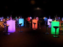 Multi Colored Lighted Cocktail Tables Hi Boy For Parties And Receptions Cocktail Tables Led Furniture Table Furniture